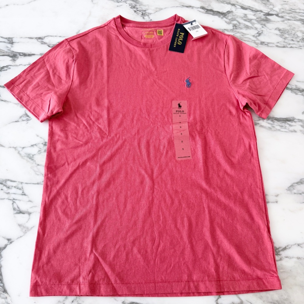 Polo Ralph Lauren Boy Red Short Sleeve T-Shirt Size S NWT